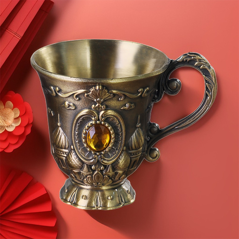 Verre à shot château couleur bronze [tasse simple]