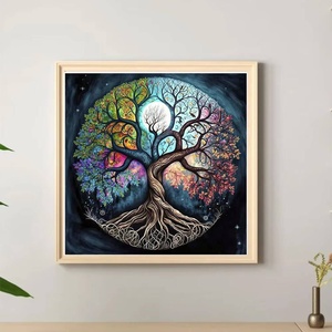 XIXI Diamond Painting Landscape Series <b>Magical</b> Tree of Life Premium Ambiance Acrylic Handpainted DIY Art Deco Gift Set - Product Image 2