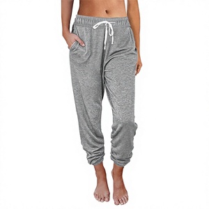 Women's High Waist Elastic Waist Cargo <b>Pants</b> Sweatpants Casual Loose Fit <b>Summer</b> Plain Dyed with Pockets - Product Image 3