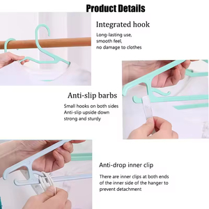 Wholesale Pp Plastic Clothes <strong>Hanger</strong> Anti - Slip Simple <strong>S</strong>-Shaped Non Slip Clothes <strong>Hanger</strong> - Product Image 4