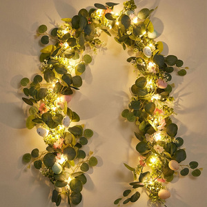 Guirnalda de Eucalipto Artificial con Huevos de Pascua, 170 cm, Decoración para el Hogar y Bodas, Guirnalda de Primavera - Product Image 2