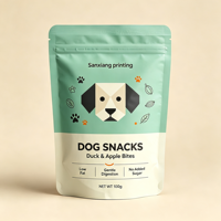 Sachets Doypack Personnalisés de Haute Qualité pour Aliments pour Animaux, Anti-Humidité, Anti-Odeur, en Nylon BOPP, Refermables avec Fermeture Éclair, pour Friandises