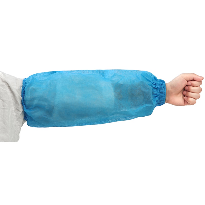 Одноразовые Синие нетканые рукава, рукава, пластиковые нарукавники, защитные рукава