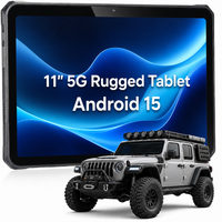 Tablette robuste Android 15 de 11 pouces pour UTV T20 12 Go + 256 Go avec GPS, étanche IP68, double caméra 32 MP + 64 MP pour UTV tout-terrain, drone