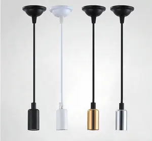 Dudukan Lampu E14 E27 Dasar Soket Lampu Pendant Light Langit-langit Pendant Light Lamp Holder untuk Kedai Kopi Bar