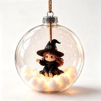 Ornement de boule suspendue pour Halloween, décoration fantôme, citrouille, sorcière, décoration suspendue pour porte intérieure