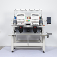 Machine à broder industrielle à grande vitesse 1/2/4/6/8 têtes, 9/12/15 aiguilles pour T-shirts, sweats à capuche, chapeaux, vêtements personnalisés