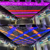 Panneau lumineux LED RGB triangulaire 28W/40W, contrôle SPI DMX512, IP20, éclairage pour DJ, discothèque, bar