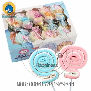 Halal Novelty Marshmallow Merek Lolipop Permen Berwarna Marshmallow