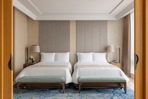 Raffles <span class=keywords><strong>Jakarta</strong></span> Hotel cama doble muebles de habitación Hotel de cinco estrellas sala de estar y comedor mesa y sillas para proyectos hoteleros - Product Image 4