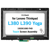 Untuk Lenovo ThinkPad L380 L390 Yoga 02DA314 02DL916 13.3" LCD Touch Screen Assembly