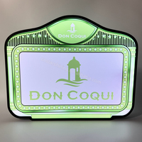 Panneau LED rechargeable OEM pour lettres, tableau de messages modifiable avec logo personnalisé pour service VIP de bouteilles en boîte de nuit