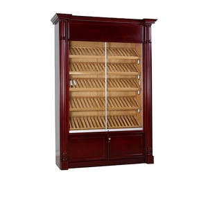 Luxury Large Display Wooden Cigar Humidor Cabinet For Sale