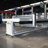 LeFu LF1736-B4 Applicateur pneumatique semi-automatique à plateau plat, moteur, largeur de laminage maximale 5,2 pieds, adhésif thermofusible, boîtier en bois, 110-220V