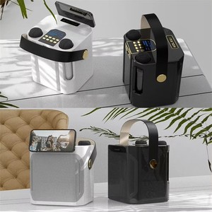 ลำโพงคาราโอเกะ <span class=keywords><strong>KOLEER</strong></span> S882 Mini Party Box พร้อมไมโครโฟนไร้สายสองตัว ลำโพงคาราโอเกะพกพาบลูทูธสำหรับงานปาร์ตี้ - Product Image 2