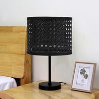 Abat-jour en polyéthylène (PE) tissé ajouré, design moderne, compatible avec les douilles E27/E14, pour lampes de table/sol/suspendues