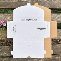 Boîte d'emballage pour téléphone portable en carton réutilisable de style enveloppe, neutre, pour l'électronique grand public avec logo personnalisé