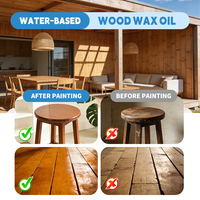 Barniz para Exteriores a Base de Agua 2K, Pintura con Efecto Madera, Todo en Uno, Inodoro, Sin Formaldehído, Revestimiento Ecológico