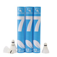 Shuanglang No. 9 volants de badminton en plumes d'oie durables avec un vol stable pour l'entraînement en club