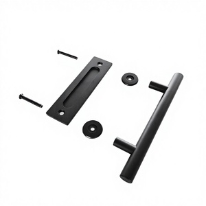 ชุดมือจับประตูแบบดึง ZF Global Export รุ่นโมเดิร์น สีดำ ทนทาน สำหรับประตูบานเลื่อน ติดตั้งง่าย โครงสร้างเหล็ก - Product Image 2