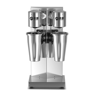 Máquina para Hacer Batidos de Acero Inoxidable, Mezcladora de Bebidas de Doble Cabezal, para Espumar Leche - Product Image 1
