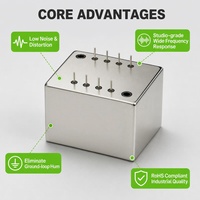 Transformateur d'isolation audio à noyau en permalloy ZXY-3529 150/600:10K 10K600 pour égalisation d'impédance, table de mixage audio professionnelle, boîtier DI, ISO9001 UL CE