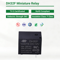 DH32F-1CSTE-DC24V 32F CQC TUV RoHS 10A PCB Miniature Relay 5Pin 24V Peralatan Rumah Tangga Sistem Daya Rumah Pintar Meteran Daya