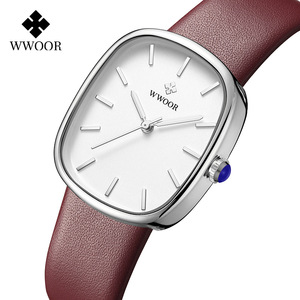 Orologio al Quarzo Elegante Retrò da Donna WWOOR 8881, Quadrante Piccolo Quadrato con Vetro Squisito, Impermeabile, Cinturino in Pelle, Stile Business - Product Image 5