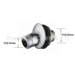 Connecteur d'angle pour sortie d'eau Kellyto L307 en alliage de zinc, finition chromée, accessoire de douche pour salle de bain - Product Image 3