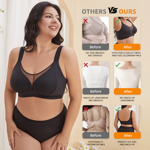 Reggiseno con spalline larghe ad alto elastico supporto per l'usura quotidiana reggiseno da allattamento Oem per taglie forti abbigliamento Casual mamme incinte - Product Image 2