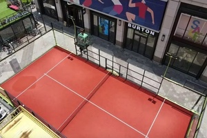 Hierba artificial roja <span class=keywords><strong>de</strong></span> <span class=keywords><strong>ladrillo</strong></span> <span class=keywords><strong>de</strong></span> arcilla Premium NWT para canchas <span class=keywords><strong>de</strong></span> <span class=keywords><strong>tenis</strong></span> <span class=keywords><strong>de</strong></span> Pádel Césped sintético duradero para campo <span class=keywords><strong>de</strong></span> pádel - Product Image 4