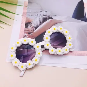 New sun flower children personalized sunglasses with street shooting