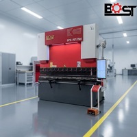Presse plieuse CNC entièrement automatique BOST 4+1 axes avec contrôleur Syntec 730BA, 4m 3200mm, hydraulique, télécommande pour tôles
