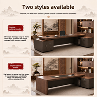 Bureau d'affaires moderne en bois massif composite de style chinois LBZ-169X, esthétique Song, en forme de L, pour bureau à domicile avec livraison porte-à-porte