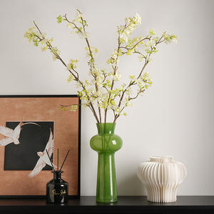 TONFO-Vases en verre <span class=keywords><strong>d</strong></span>'<span class=keywords><strong>occasion</strong></span> haut de gamme, <span class=keywords><strong>d</strong></span>écorations <span class=keywords><strong>d</strong></span>'intérieur, pots de fleurs légers de luxe, cadeaux de pendaison de crémaillère - Product Image 3