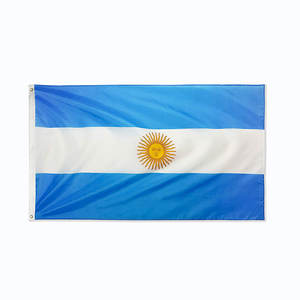 Bandera Argentina 3x5 Ft 100% Poliéster con ojales de latón Producto promocional para Argentina - Product Image 3