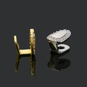 A Single Outer <b>Ring</b> Diamond-inlaid Hip-hop Braces Trendy Accessories <b>Cross</b>-border Explosion - Product Image 3
