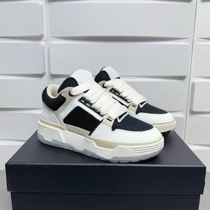 Sepatu Kasual Pria Hitam Putih Modis Bahan Kulit Imitasi dengan Tali dan Lapisan Jala. Sepatu Mewah Gaya Baru Desainer Amiry - Product Image 2