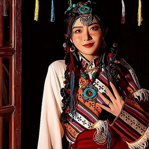 Extensiones de Cabello Trenzadas Estilo Tibetano, 12 Mechones, Dreads Étnicos para Mujer, Material de Alambre Resistente a Altas Temperaturas - Product Image 2