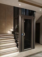 Ascenseur de passager résidentiel pour 6 personnes, ascenseur simple pour 2-4 étages, capacité de charge de 300kg pour hôtels de vente au détail à domicile.