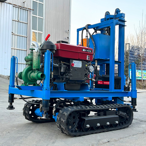 22hp <span class=keywords><strong>Diesel</strong></span> <span class=keywords><strong>Water</strong></span> Well Drilling Rig 200m Max Profundidade Crawler Mobilidade Motor <span class=keywords><strong>diesel</strong></span> para Hard Rock - Product Image 3