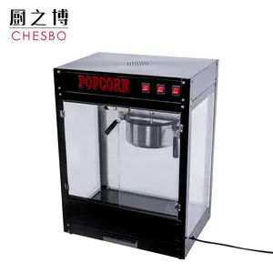 8 oz Bar Stijl Kleine Zwarte Popcorn Machines Commerciële China Maker op verkoop