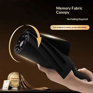 Paraguas de Negocios Plegable de 10 Varillas con Apertura Automática, Recarga Gratuita, Memoria de Posición, Venta al por Mayor Directa de Fábrica, Impresión Personalizada - Product Image 2