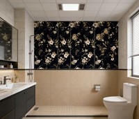 Carrelage en porcelaine à texture végétale florale 600x600mm/1200x600mm/300x600mm, finition mate, antidérapant, pour sol intérieur, garantie 1 an