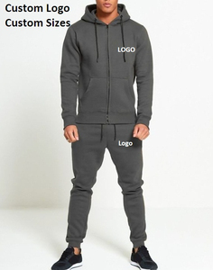 Chándal deportivo liso con cremallera completa para hombre, chándal de 2 piezas para hombre, los colores más nuevos, traje deportivo informal para correr para hombre - Product Image 2