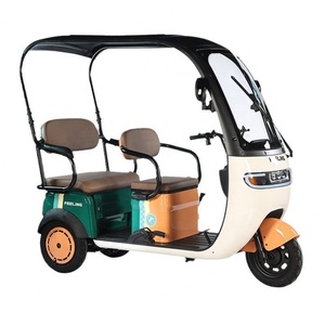 Triciclo Eléctrico de 800W, 60v, Motocicleta Motorizada de Tres Ruedas con Techo y Carrocería Cerrada para Carga o Pasajeros - Product Image 2