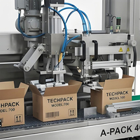 Robot d'emballage entièrement automatique contrôlé par IA, écran tactile, PLC, servomoteur, économie d'énergie, machine d'emballage et de scellage personnalisable