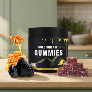 Gomitas Masticables de Shilajit, 60 Unidades, Fórmula a Base de Plantas, con Empaque OEM Personalizado para Venta al Por Mayor, Suministro de Suplementos Dietéticos - Product Image 2