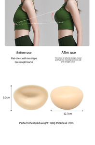 Petali per il seno in silicone triangolari invisibili con effetto push-up, per il sollevamento del seno, stile reggiseno <span class=keywords><strong>da</strong></span> donna, per costumi <span class=keywords><strong>da</strong></span> bagno, con garanzia di qualità - Product Image 5