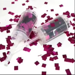 Jouets promotionnels <span class=keywords><strong>Love</strong></span> Joy <span class=keywords><strong>Festival</strong></span>, canon à confettis dorés écrasés, décoration de fête, lance-confettis à main pour mariage - Product Image 1